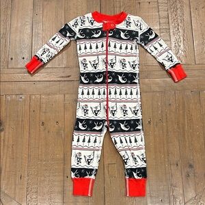 Hanna andersson disney nightmare before Christmas pajamas 18-24 months footless